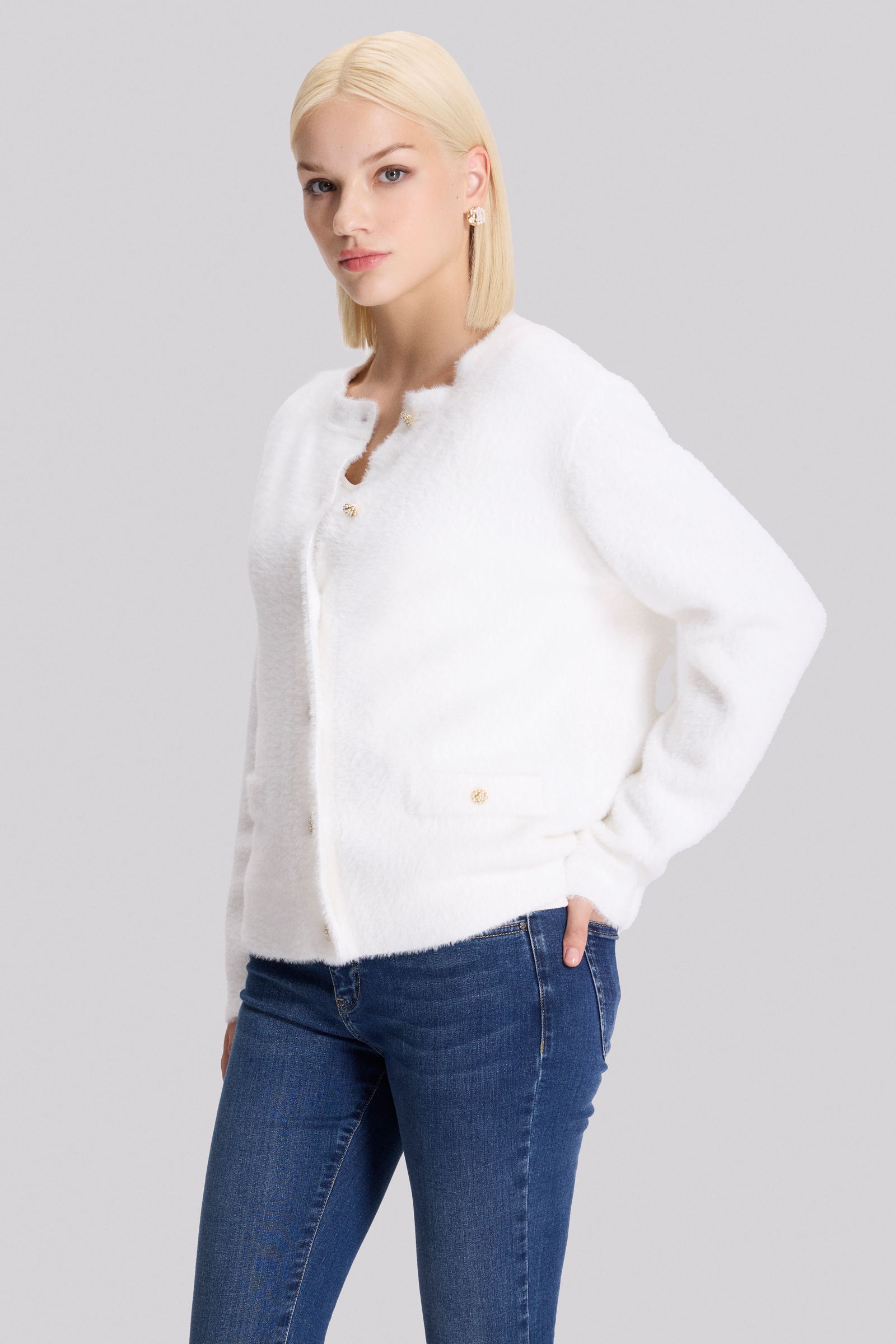 Yumuşak Dokulu Triko Ceket