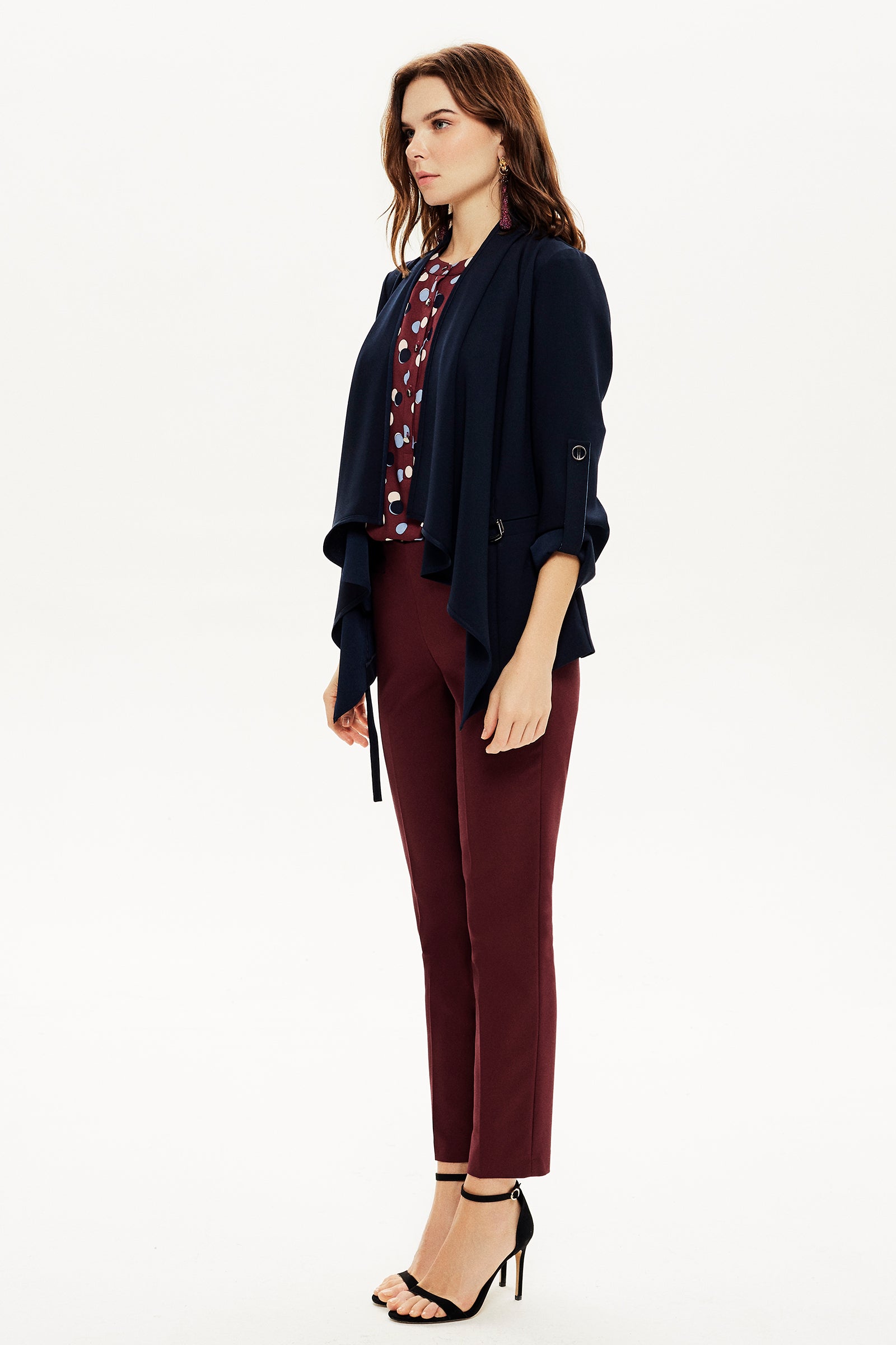 Asimetrik Dökümlü Ceket