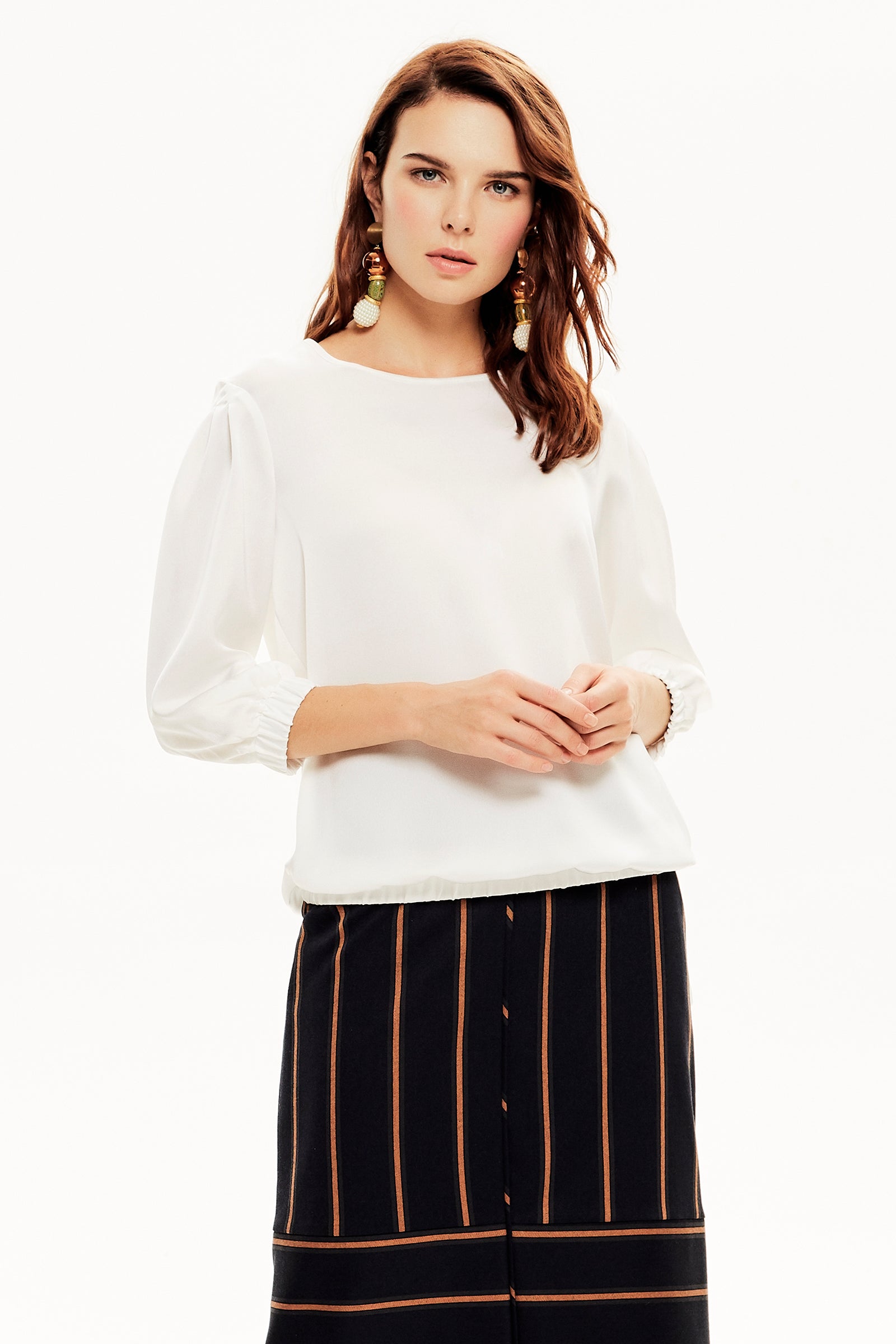 Bağcıklı Truvakar Kol Bluz