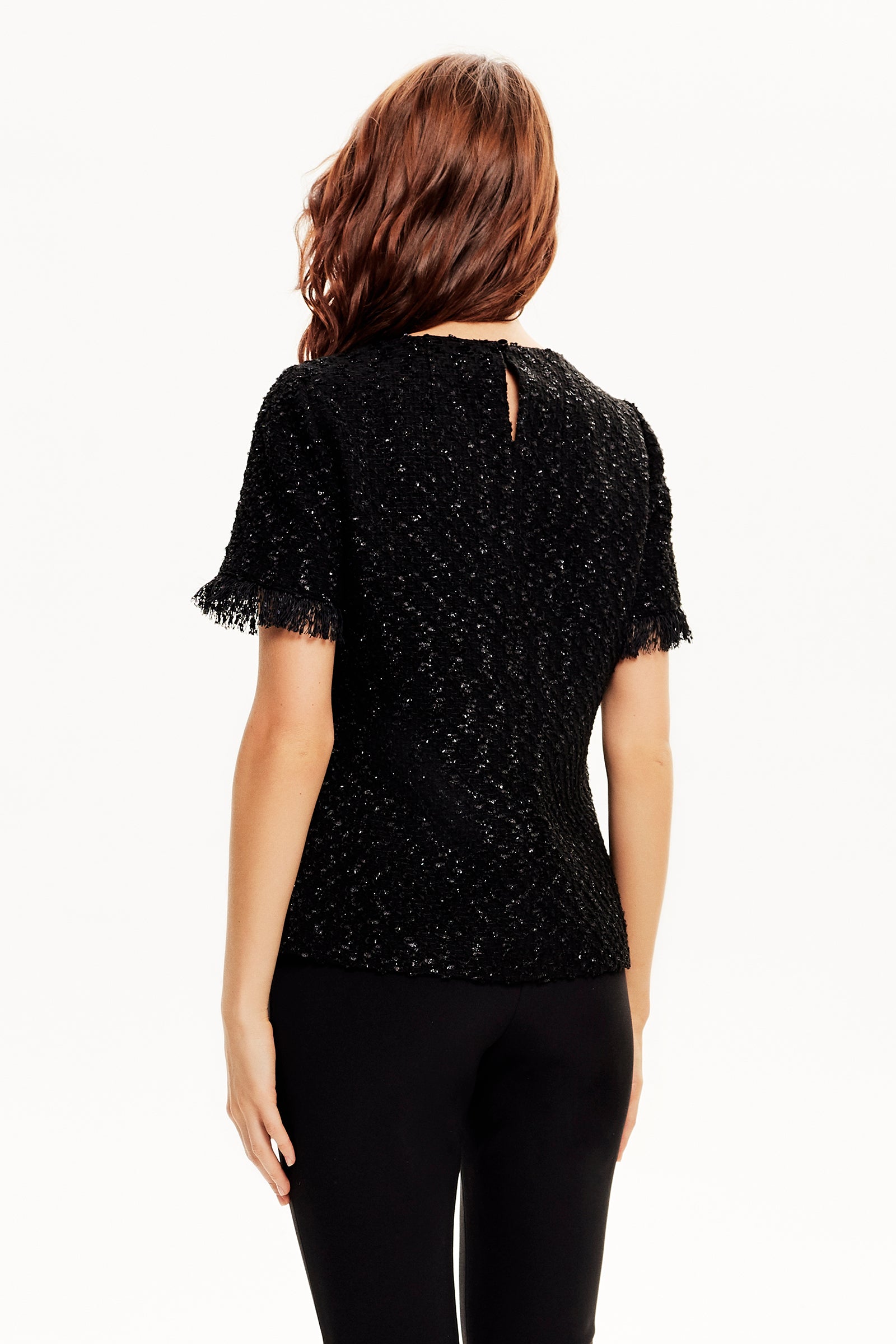 Yarım Kollu Tüvit Bluz