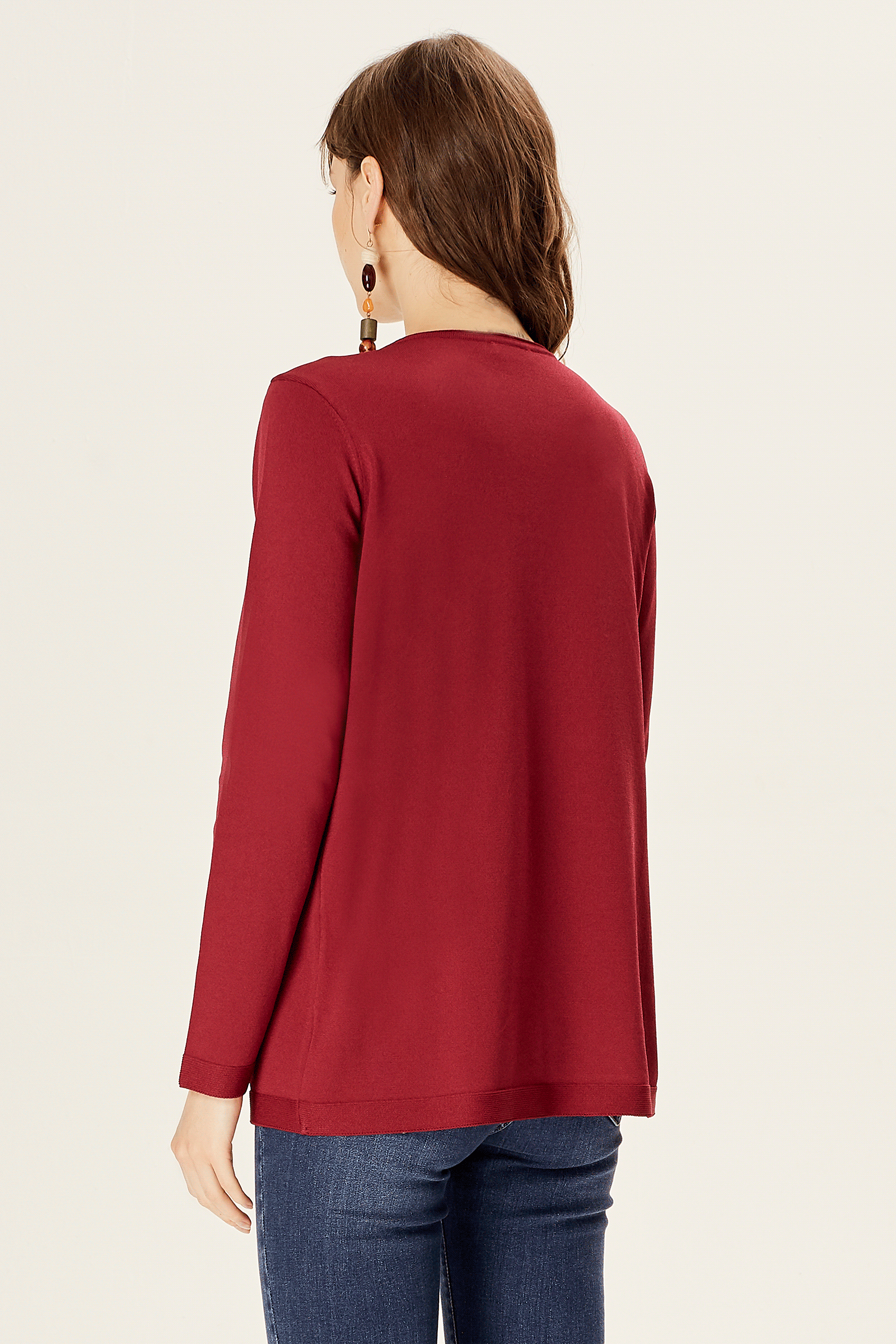 Yırtmaçlı Triko Bluz