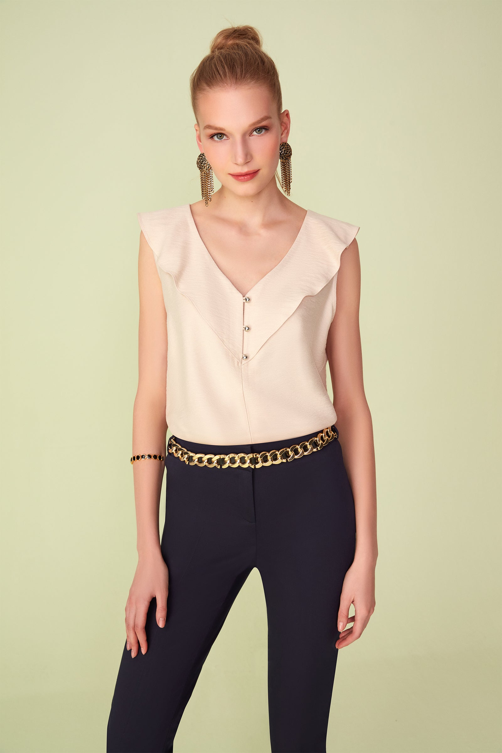 Fırfır Detaylı Bluz