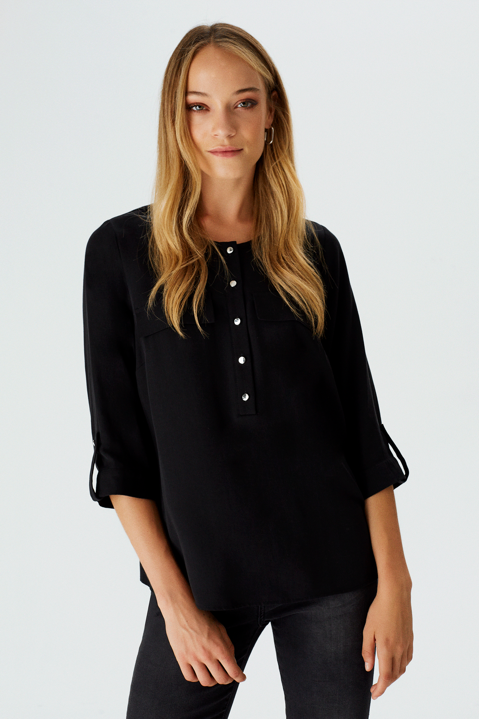 Çıtçıt Detaylı Truakar Kol Bluz