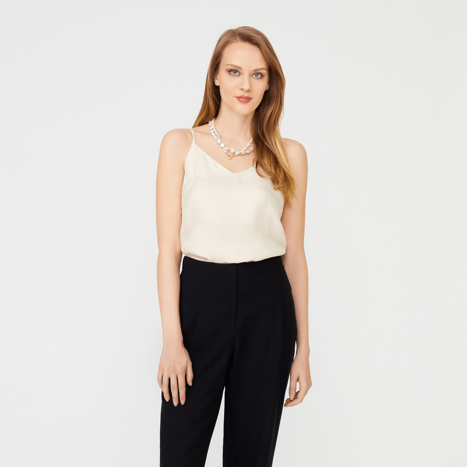 Pile Detaylı Boru Paça Pantolon