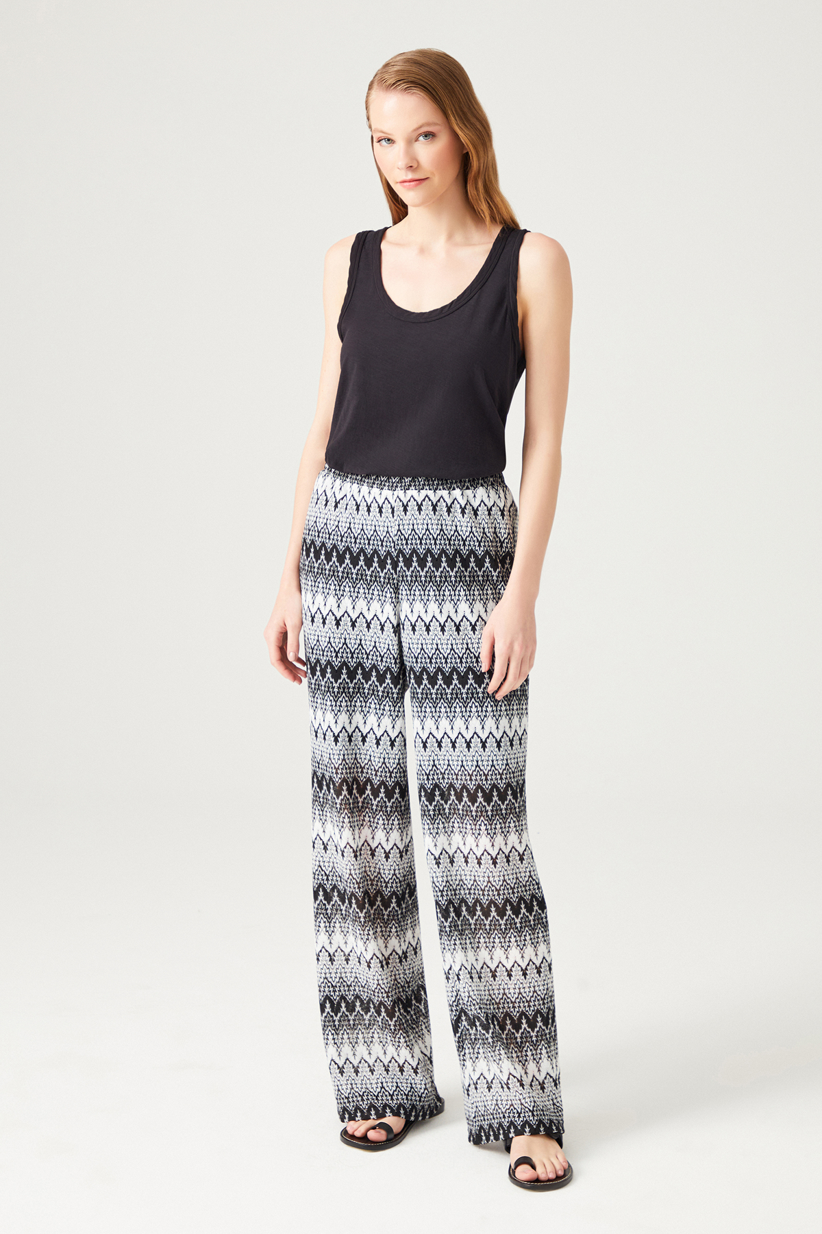 Beli Lastikli Raşel Pantolon