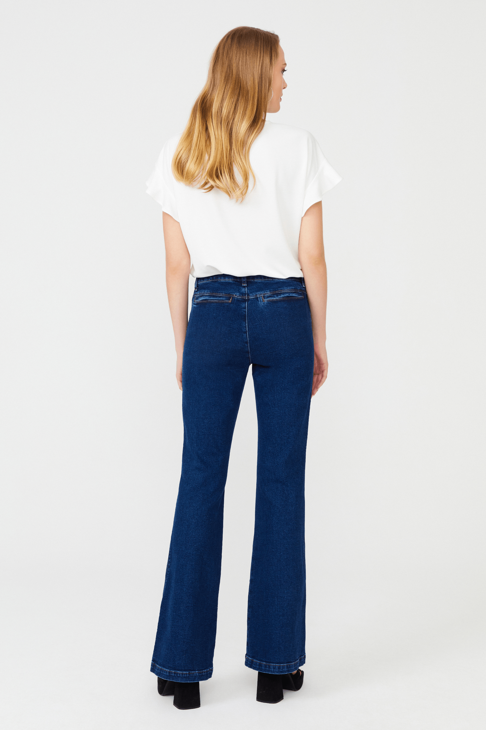 İspanyol Paça Denim Pantolon