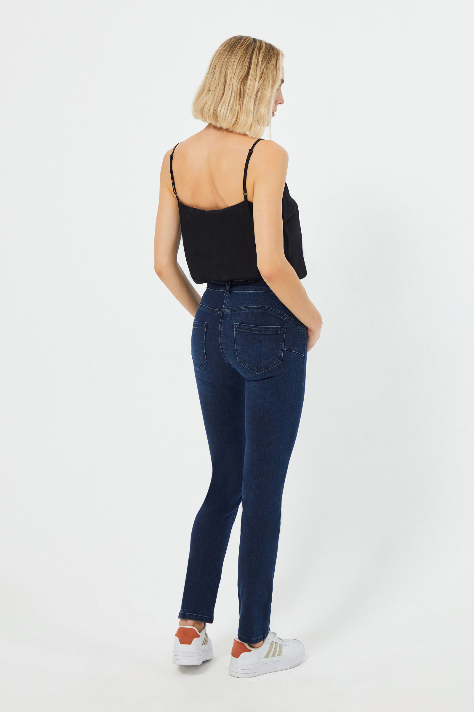Push-Up Dar Paça Denim Pantolon