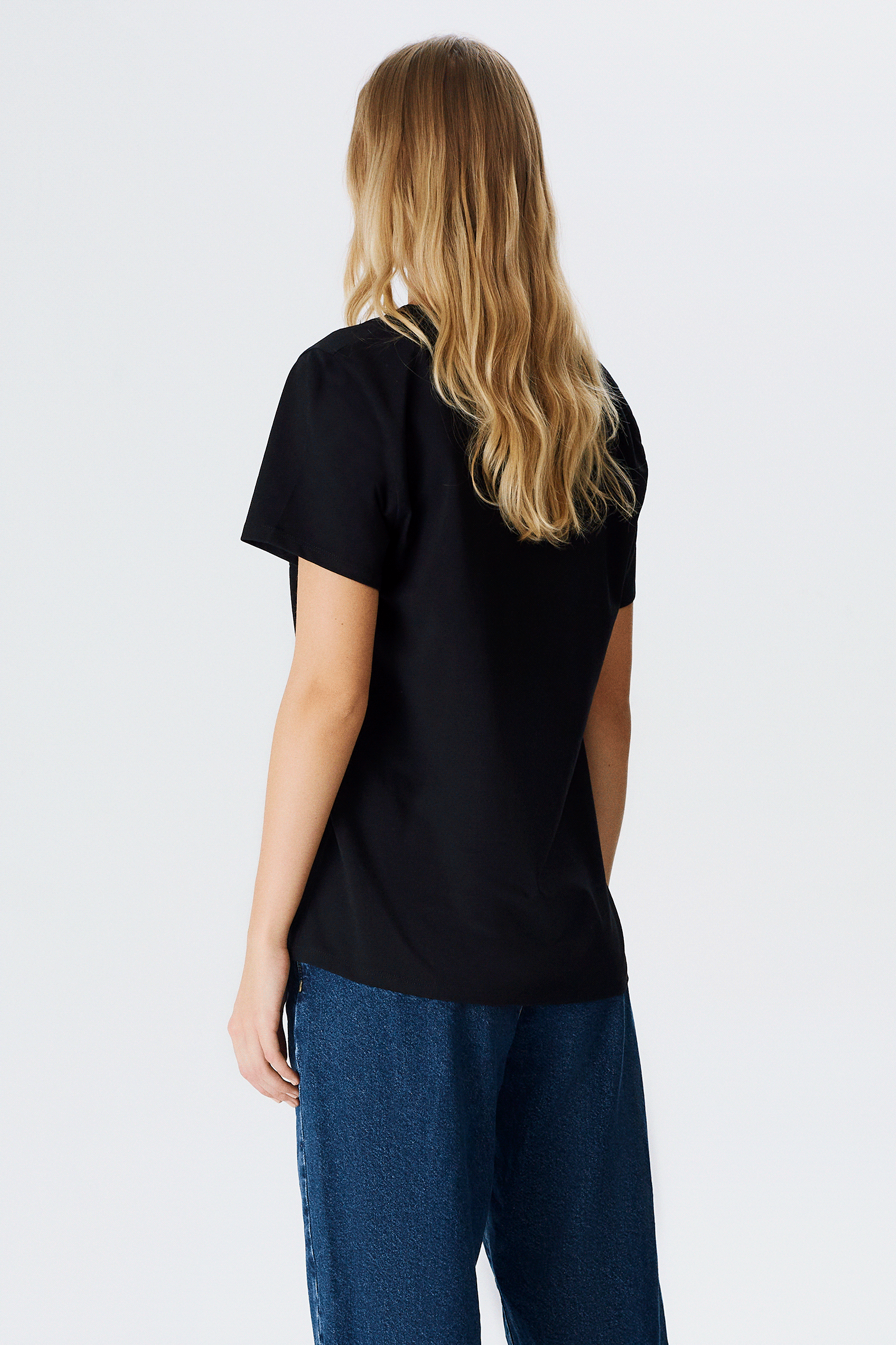Baskılı Ve Taşlı T-shirt