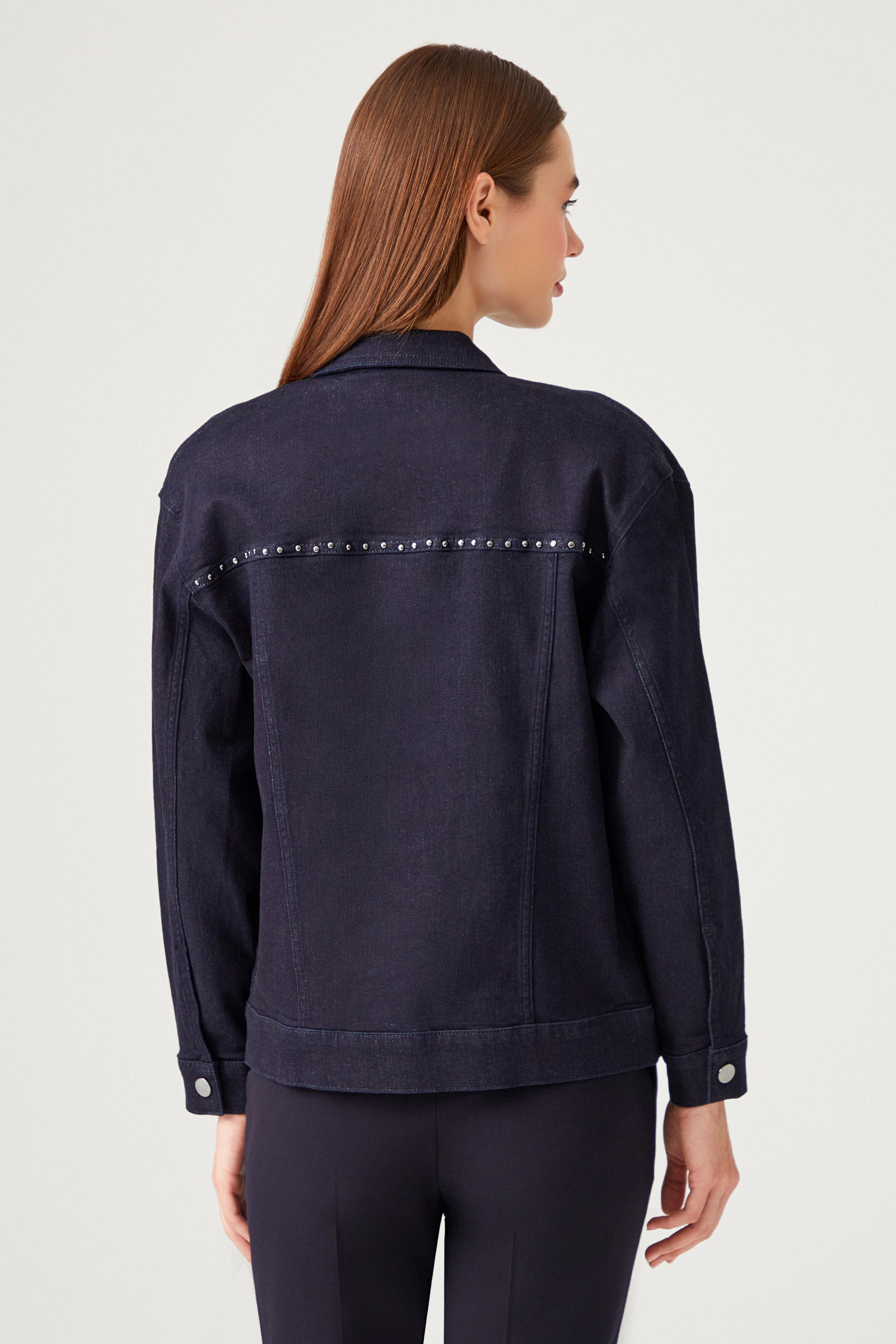 Zımbalı Denim Ceket