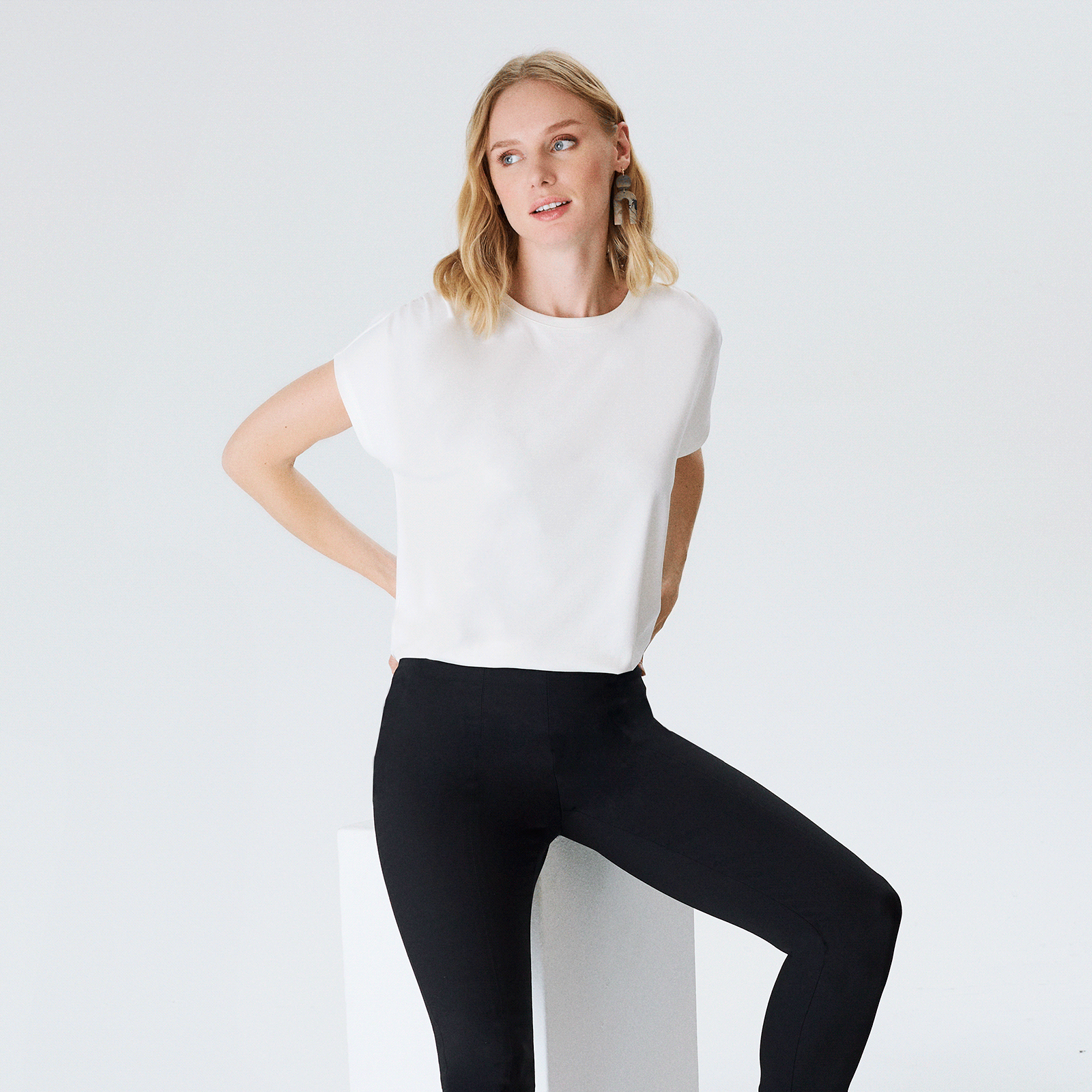 Bilek Boy Jakarlı Tayt Pantolon