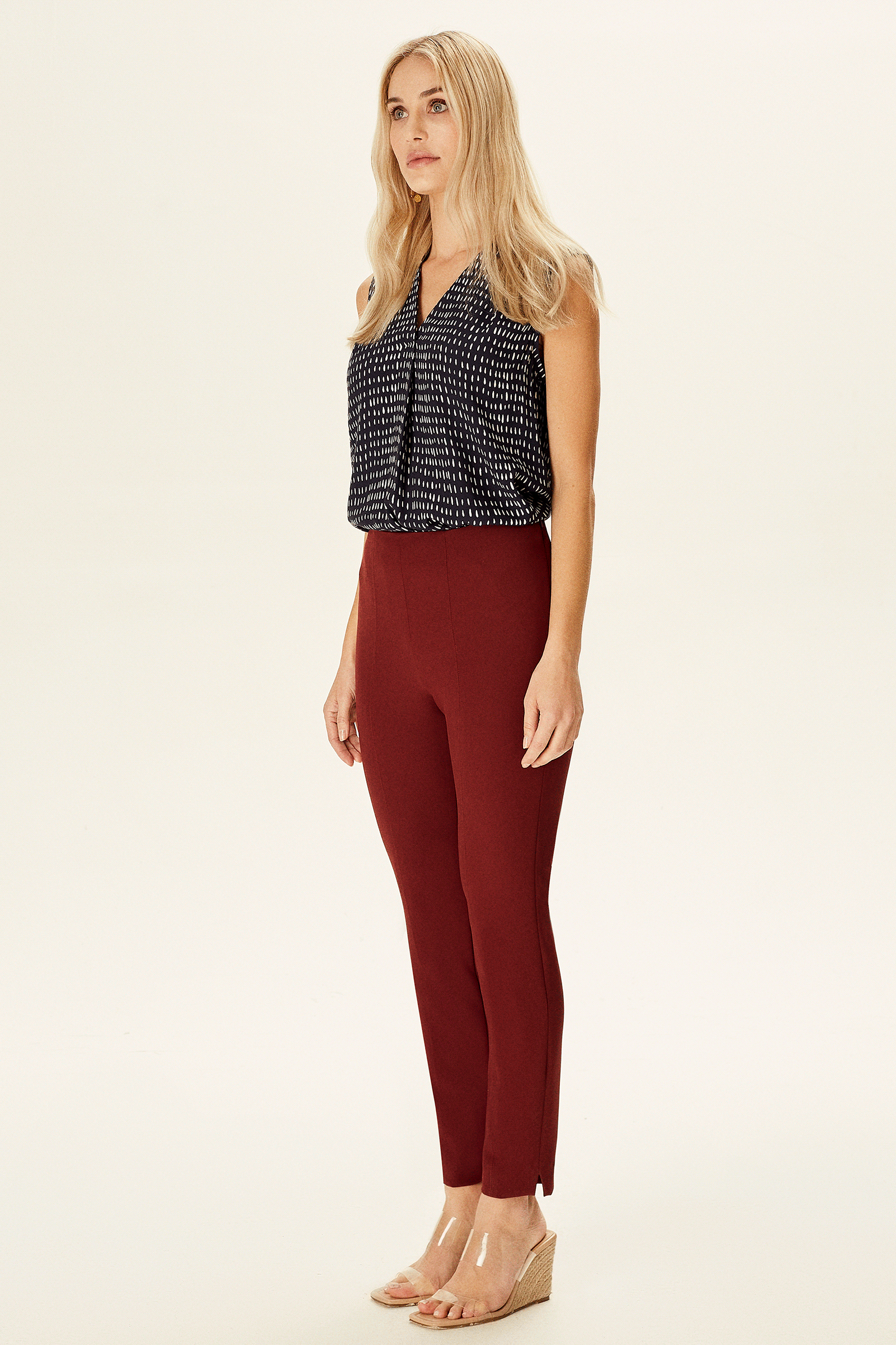 Bilek Boy Jakarlı Tayt Pantolon