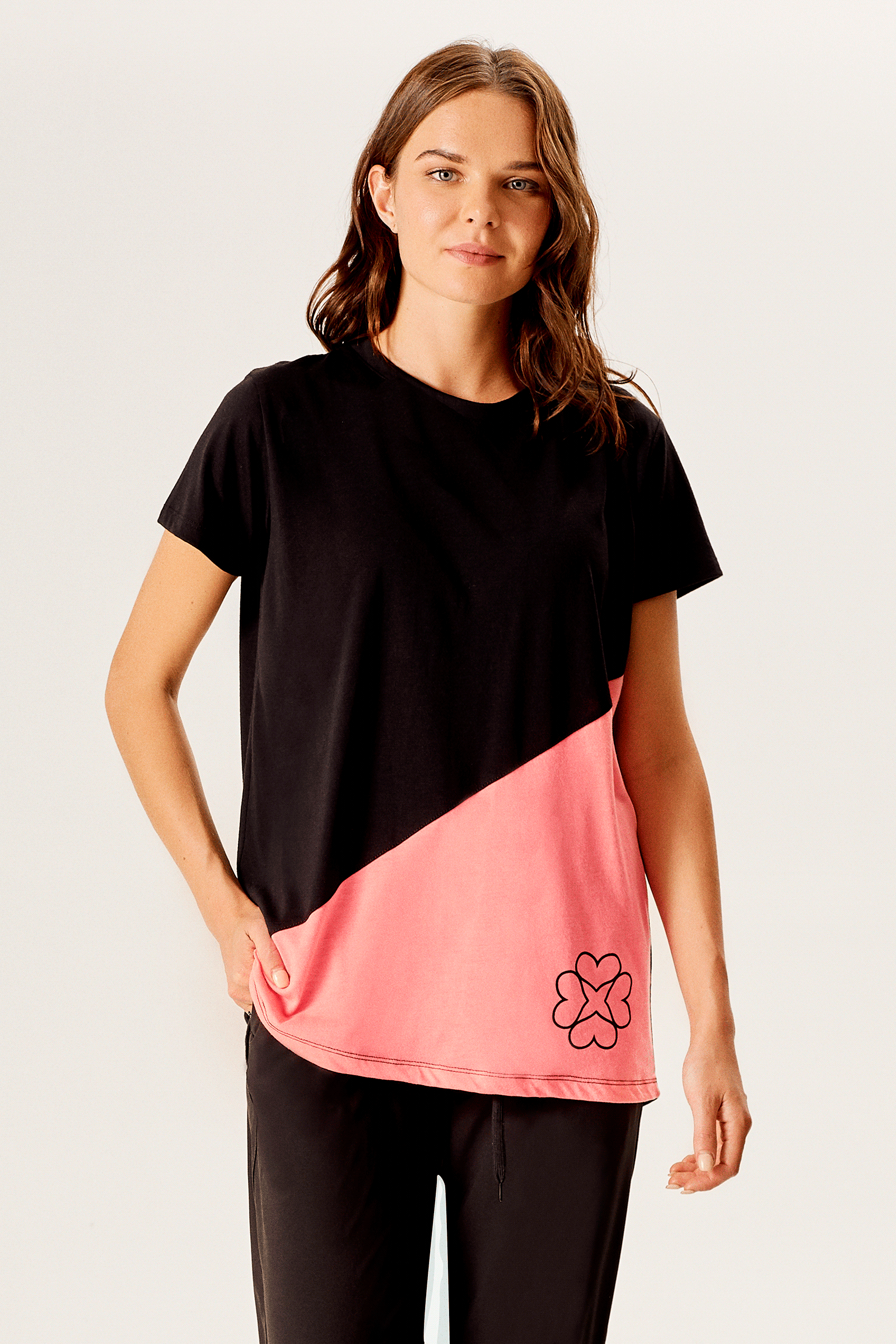Kontrast T-shirt