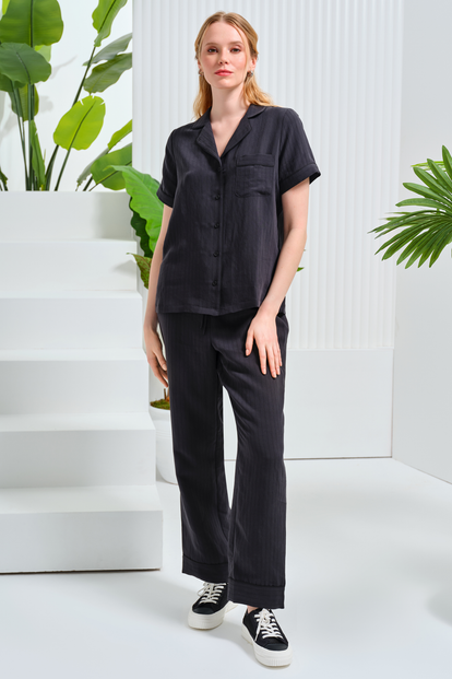 Kısa Kollu Modal Pijama Takımı