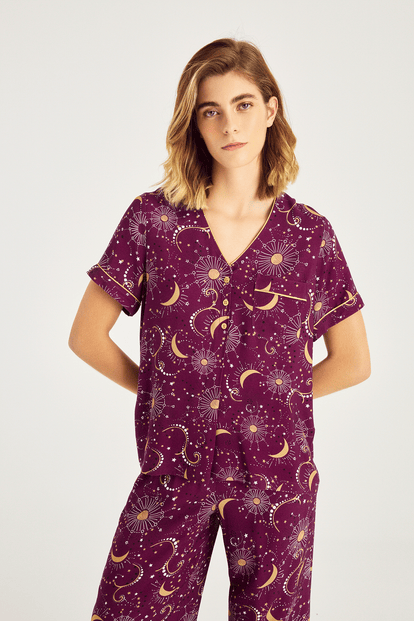 Galaksi Desen Pijama Takımı