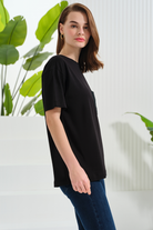 Dantel Cep Detaylı T-Shirt