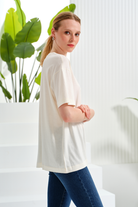 Dantel Cep Detaylı T-Shirt