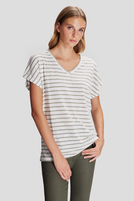 Simli Çizgili T-shirt