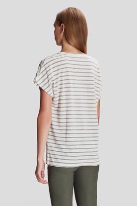 Simli Çizgili T-shirt