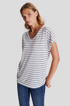 Simli Çizgili T-shirt