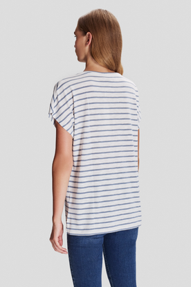 Simli Çizgili T-shirt