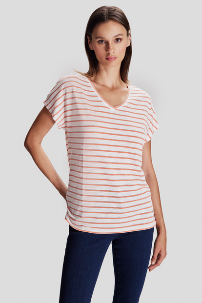 Simli Çizgili T-shirt