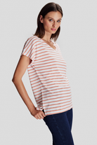 Simli Çizgili T-shirt