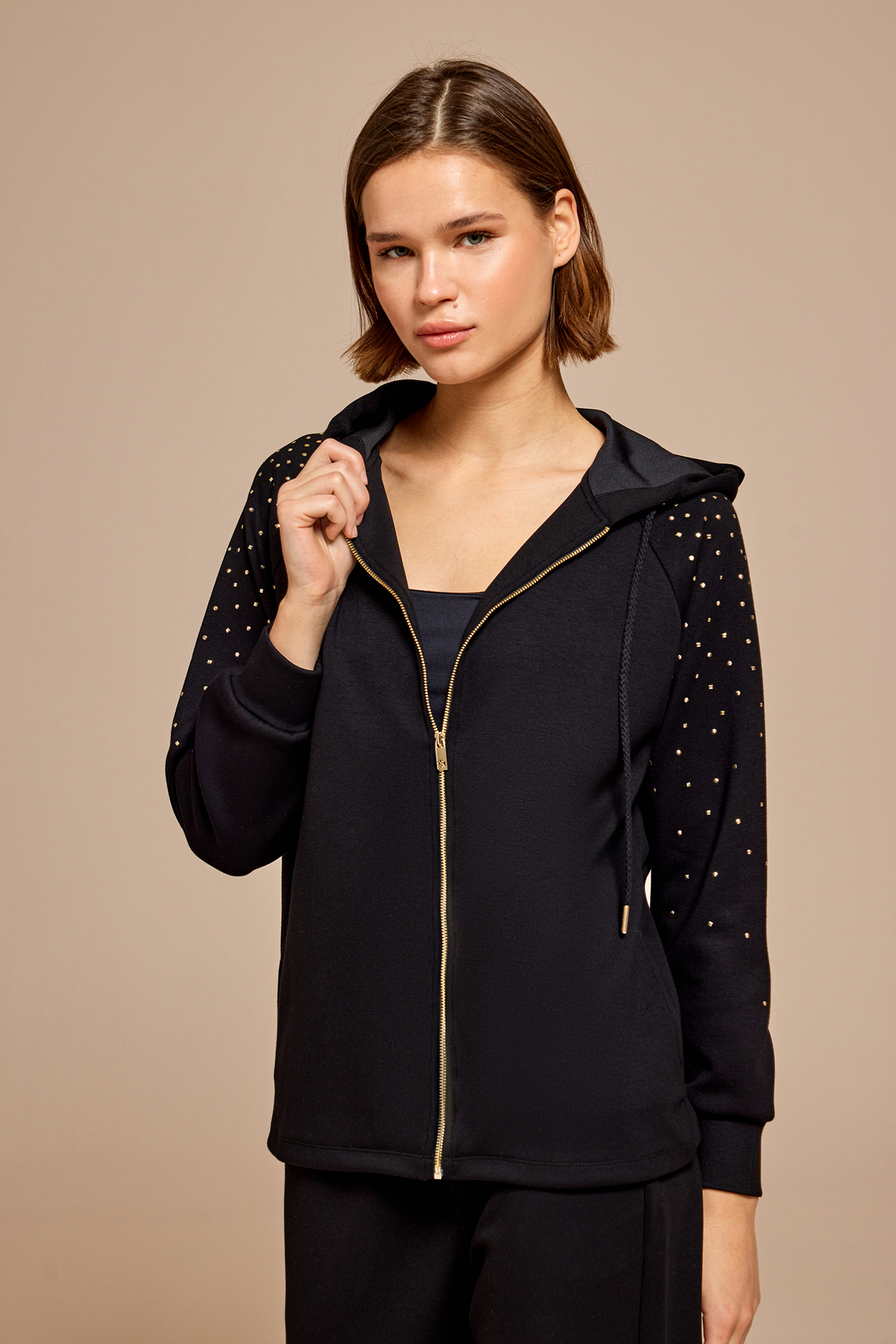 Fermuarlı Kol Detaylı Sweatshirt