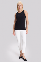 Yuvarlak Yaka Taş Detaylı Örme Bluz