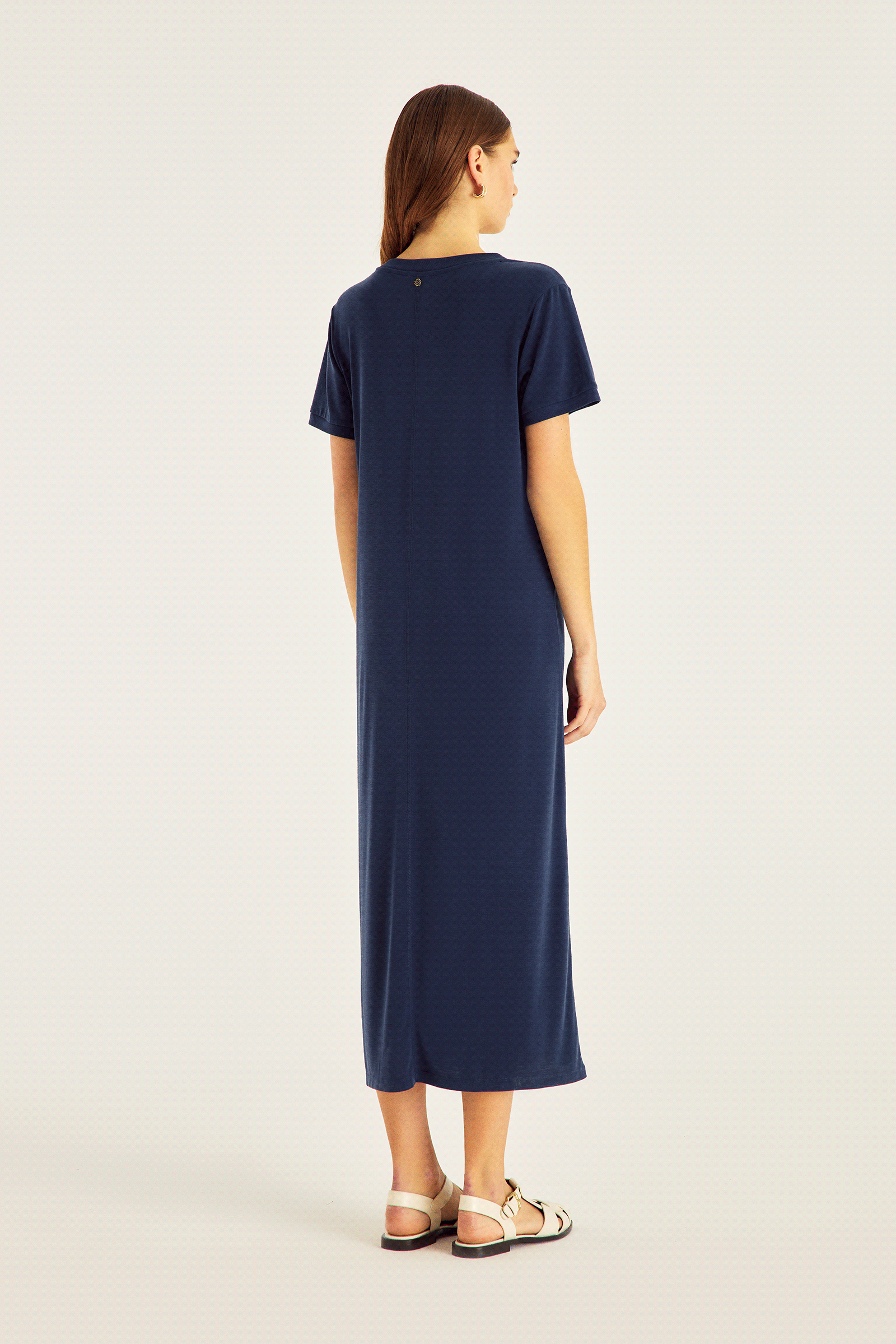 Midi Boy Örme Elbise