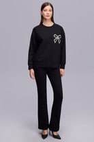 Taşlı Aksesuarlı SweatShıirt