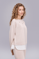 İnci Detaylı Taş Sweatshirt