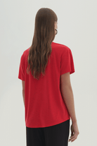 V Yaka Kısa Kollu T-Shirt