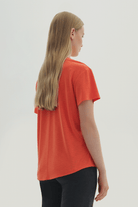 V Yaka Kısa Kollu T-Shirt