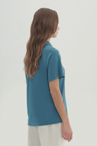 Polo Yaka Örme Bluz