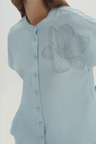 Boncuk Detaylı Bluz