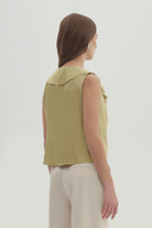 Fırfırlı Kruvaze Yakalı Bluz