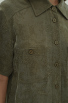 Gömlek Yakalı Cep Detaylı Bluz