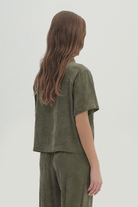 Gömlek Yakalı Cep Detaylı Bluz