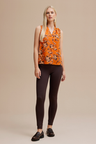 Pile Detaylı Kolsuz Bluz