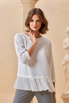 Etek Ucu Piliseli Truvakar Kol Bluz