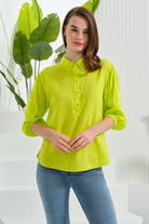 Yarım Patlı Truvakar Kol Bluz