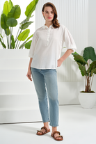 Yarım Patlı Truvakar Kol Bluz