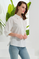 Yarım Patlı Truvakar Kol Bluz