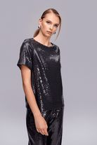 Yarım Kollu Payet Bluz