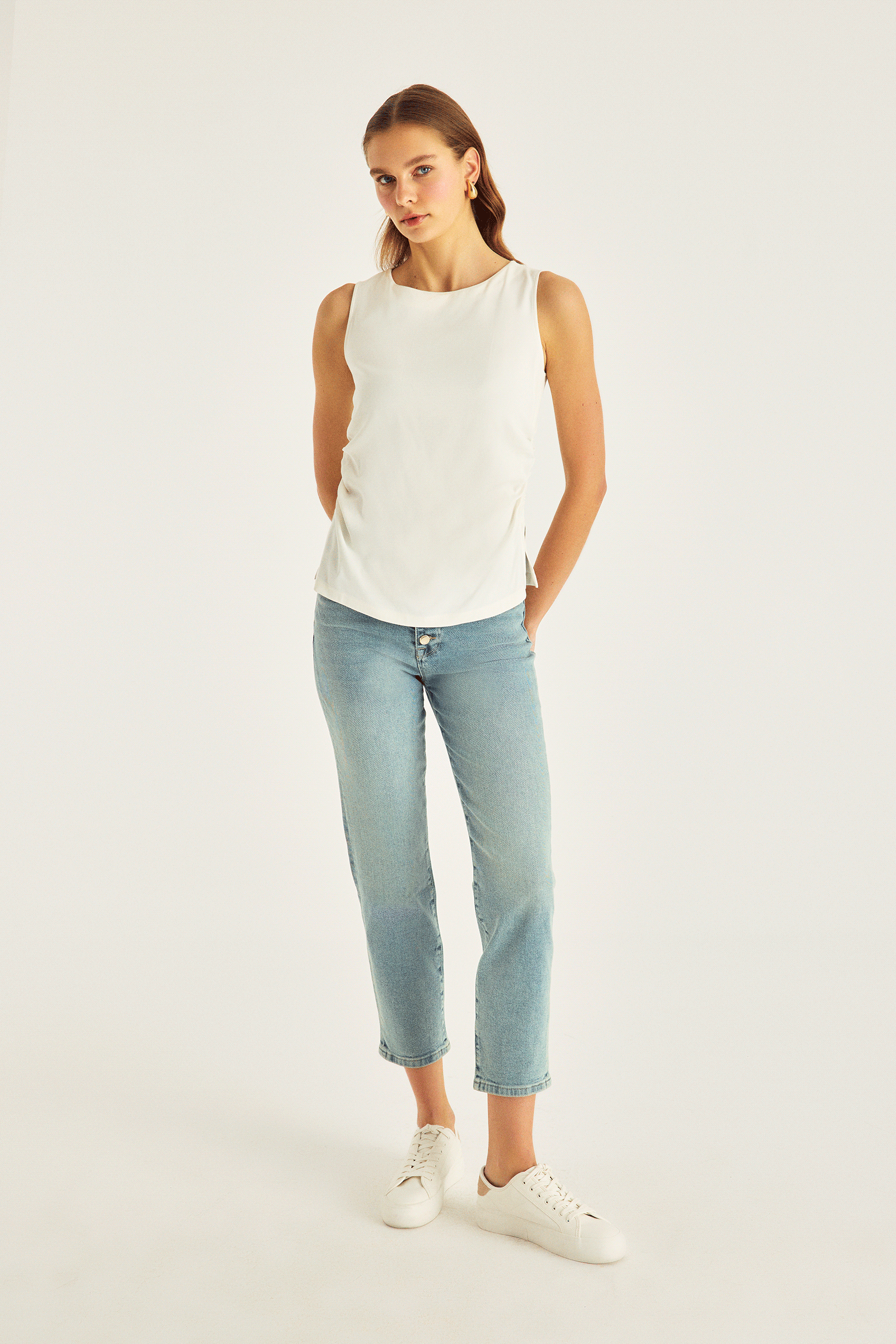 Büzgü Detaylı Bluz