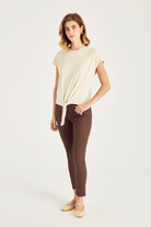 Önü Bağlamalı Örme Bluz