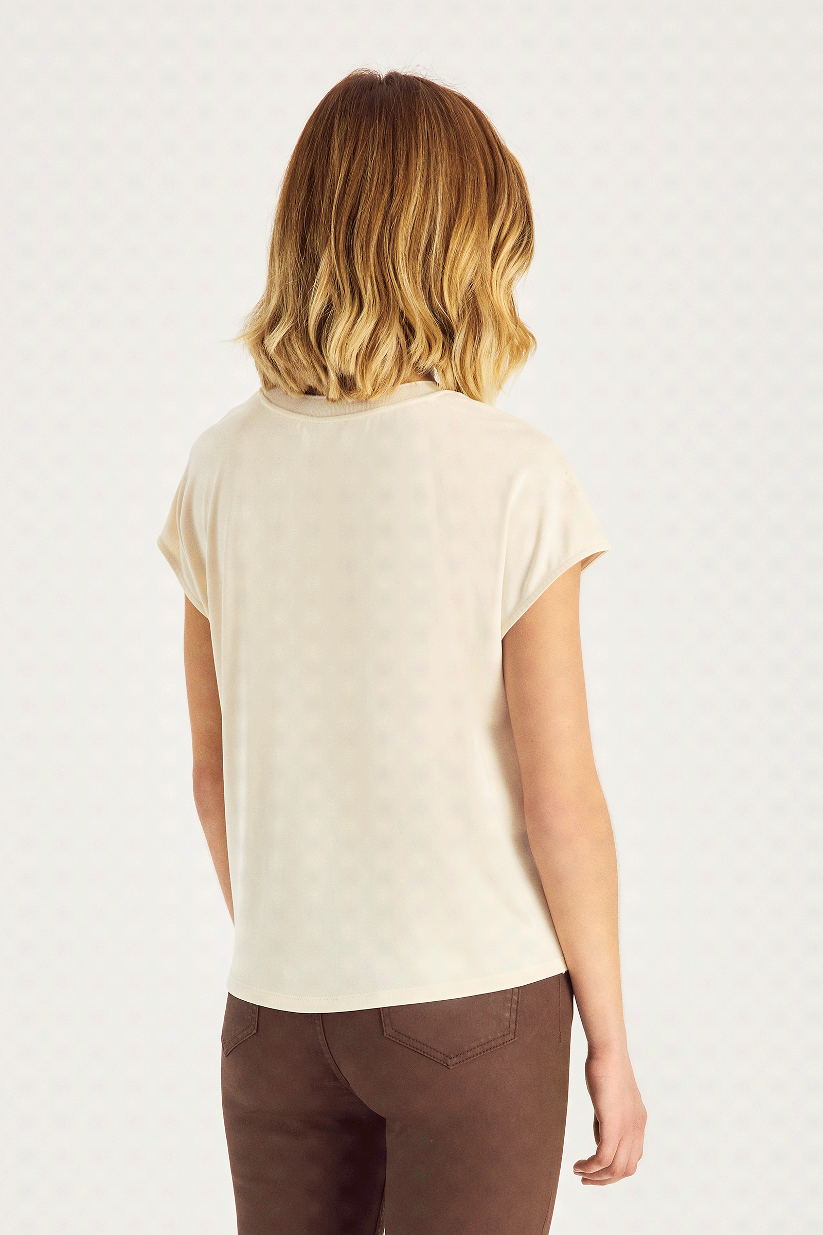 Önü Bağlamalı Örme Bluz