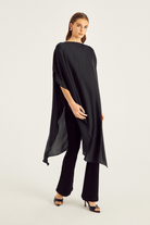 Saten İşlevsel Şık Bluz