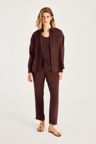 Aksesuar Detaylı Modal Gömlek