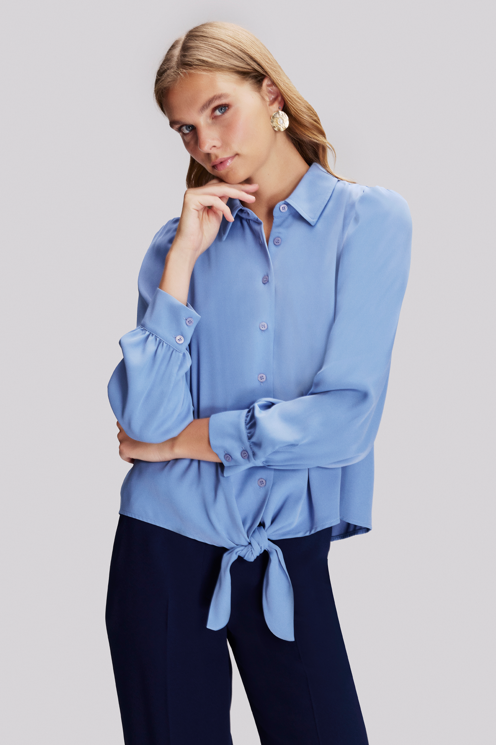 Bağlama Detaylı Gömlek